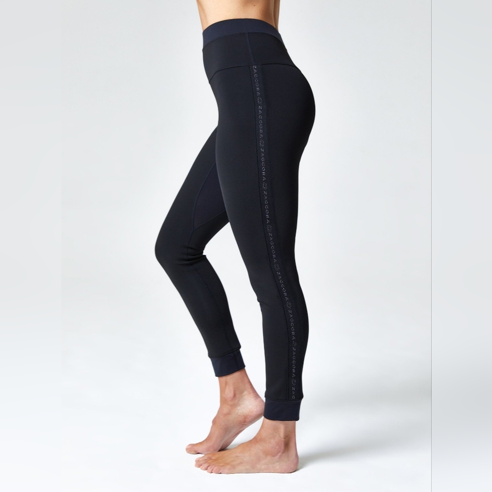 Zaggora‎ London Hot Pants Leggings Neoprene Black Workout Yoga Run Lift size 6